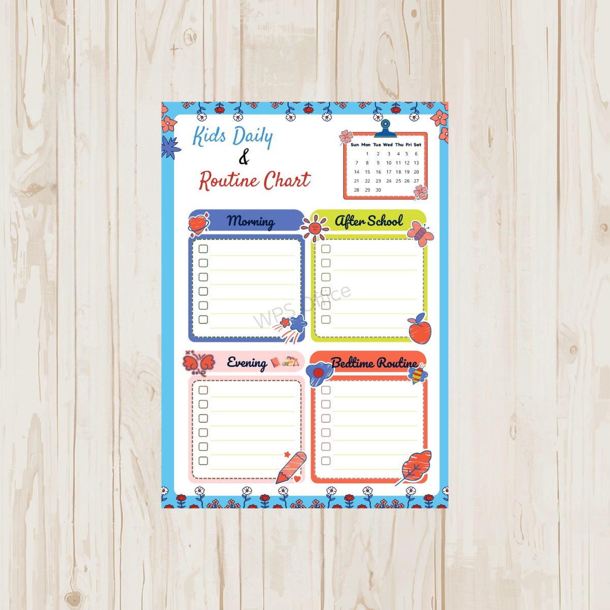 Daily Routine Chart – DailyStarKids